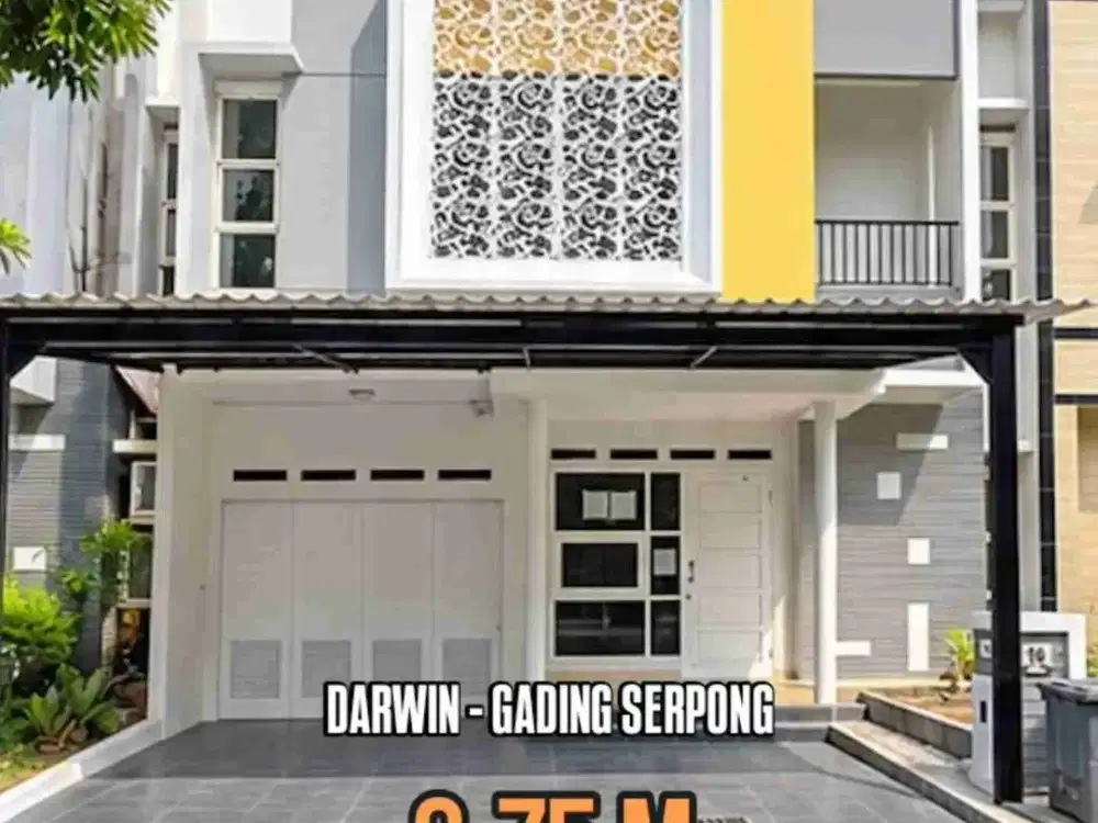 DIJUAL RUMAH CANTIK DARWIN GADING SERPONG