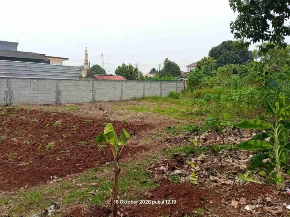 Dijual cepat BU kavling Hoek siap pakai di Curug - Bojongsari