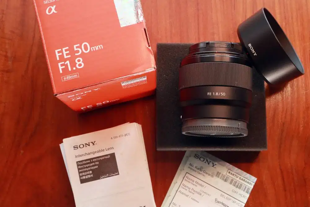 Lensa Sony FE 50mm f1.8 SEL50f1.8 50 f 1.8 Mulus
