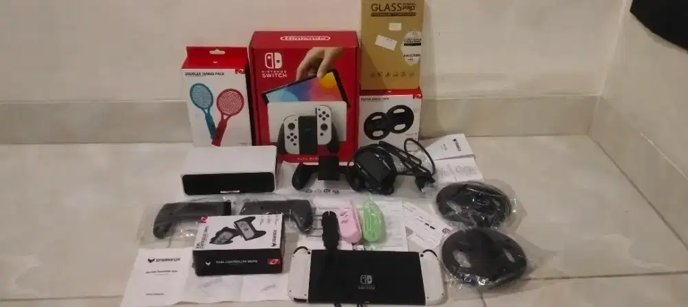 Nintendo Switch OLED Mulus 99% Fungsi 100% Fullset Bonus