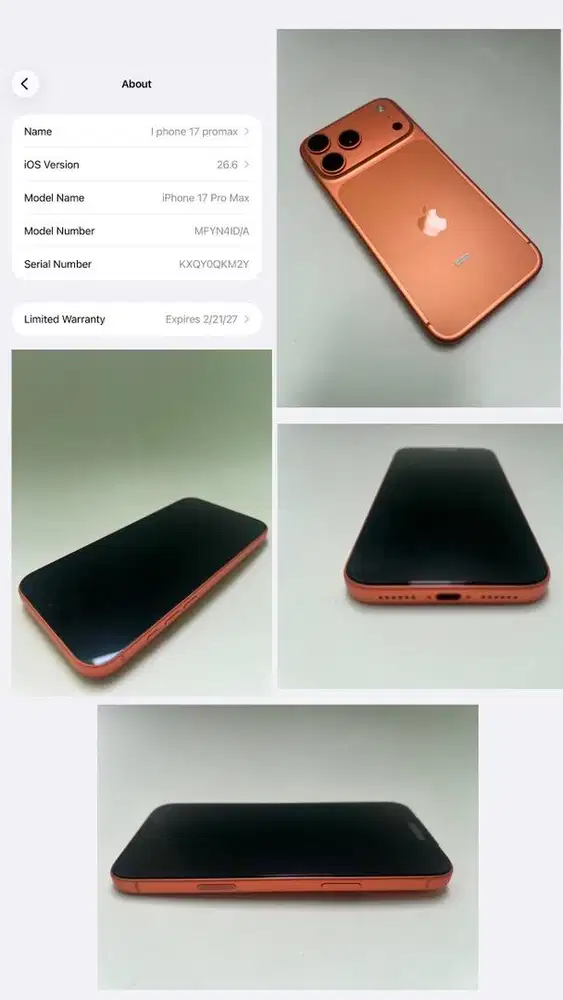 I phone 17 pro max