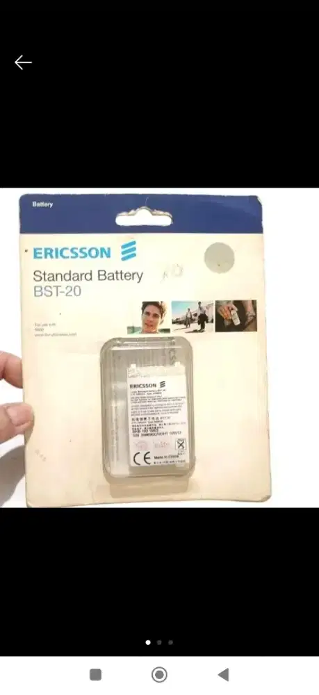 Baterai Ericsson BST-20 Original packingan Original - baterai BST20.