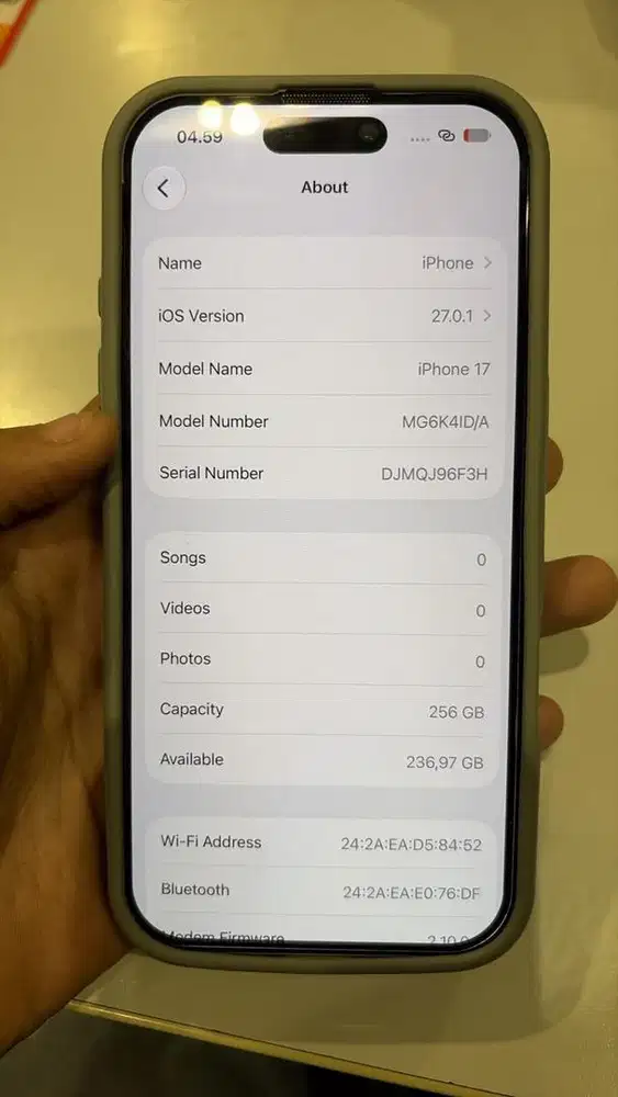 17 basic white 256 gb digimap
