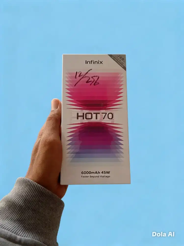 [ Fast respon WA ] Infinix Hot 70 NFC 6+6/256 Garansi resmi 1thn