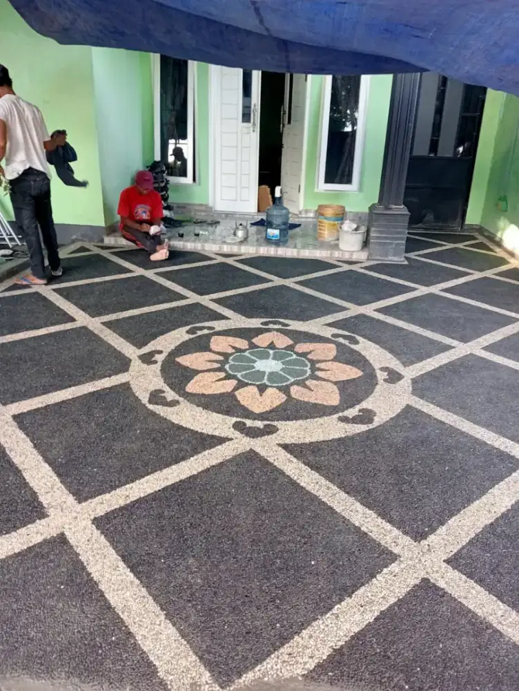 Batu sikat lantai carport  medan