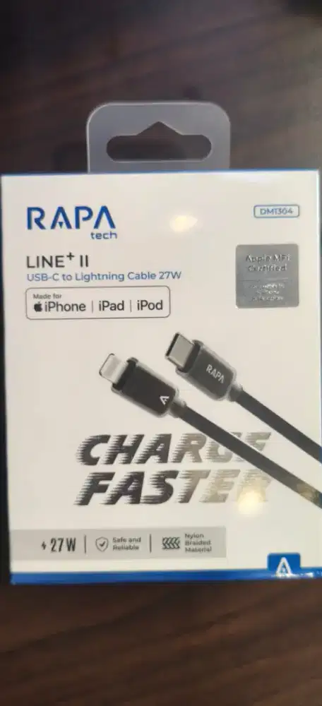 RAPAtech LINE+ II USB-C to Lightning Cable (DM1304)