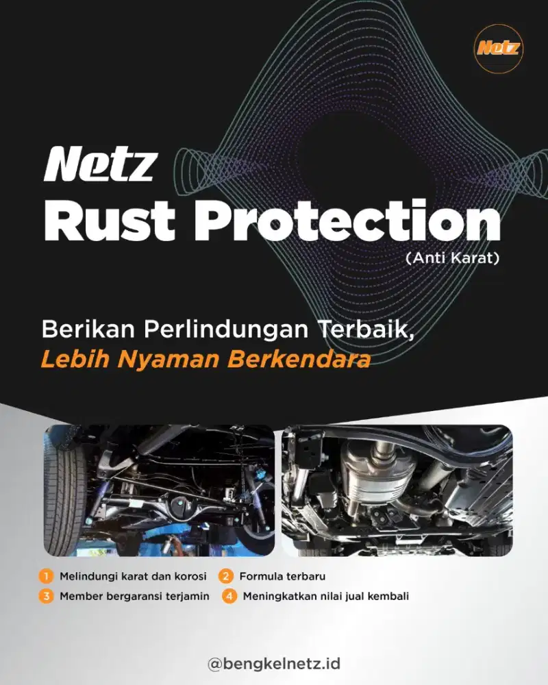Antikarat mobil perlindungan bagian bawah chasis body mobil dari karat