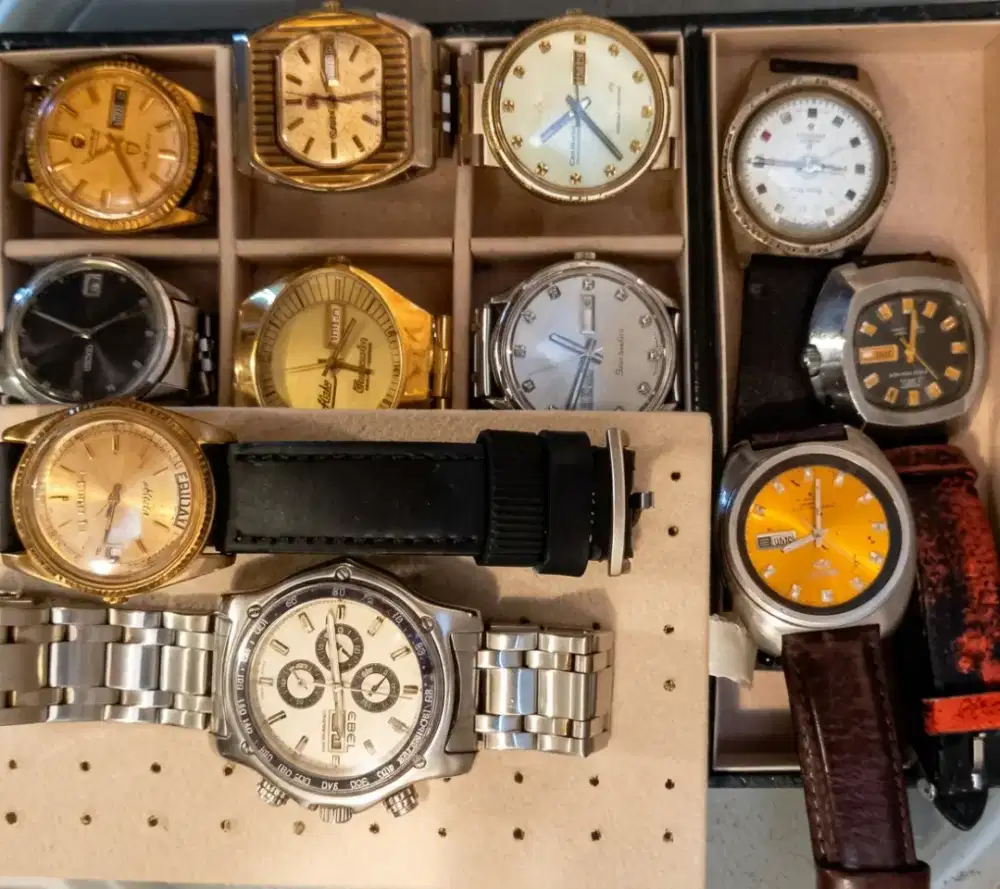 Paket jam tangan vintage, klasik, retro