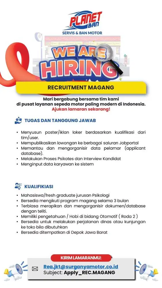 MAGANG REKRUTMEN (PAID)