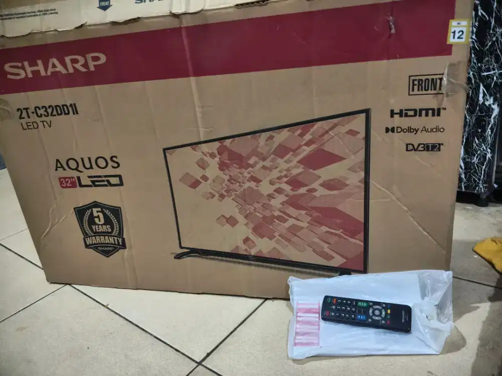 LED Sharp Digital tv 32 istimewa lengkap normal dan masih orisinil