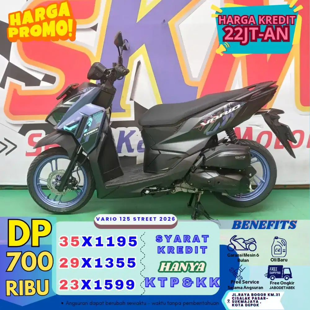 DP 700rb proses cepat dan mudah Honda Vario 125 street th 2026