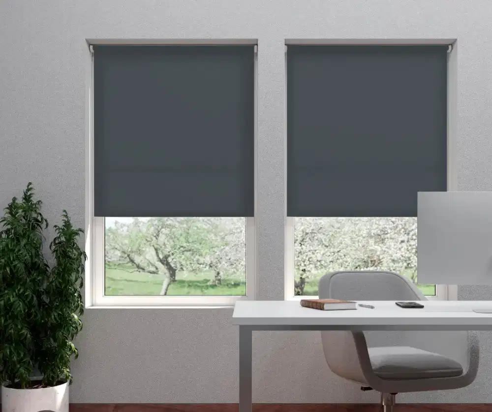 Jual Roller Blind Indoor Bahan Blackout | Gorden Vitrase