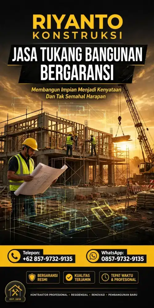 Jasa Tukang Bangunan Bandung - Bangun Rumah FREE Desain + RAB