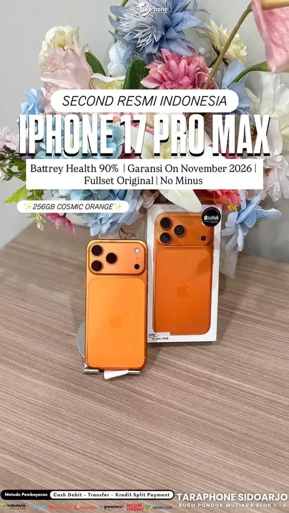 IPHONE 17PM 256 COSMIC SECOND