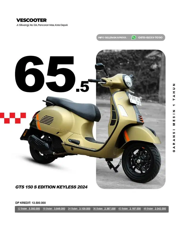 VESPA GTS 150 S EDITION KEYLESS 2024