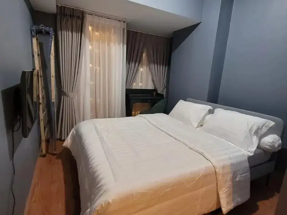 Dijual Apartemen Tokyo Riverside Studio, 21m2, Semi Furnished, Sea&Garden View