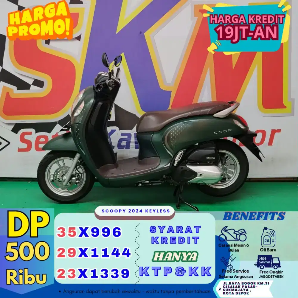 DP 500rb syarat kredit KTP dan KK Honda Scoopy kyles th 2024