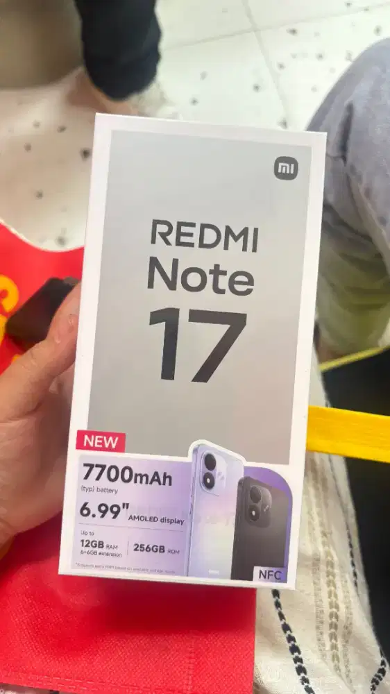 JUAL REDMI NOTE 17 8/256GB BARU