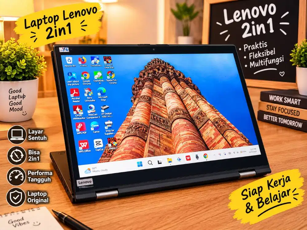 Jual Murah Laptop Lenovo Thinkpad X13 Yoga G1 Intel Core i5 RAM 8 Gb