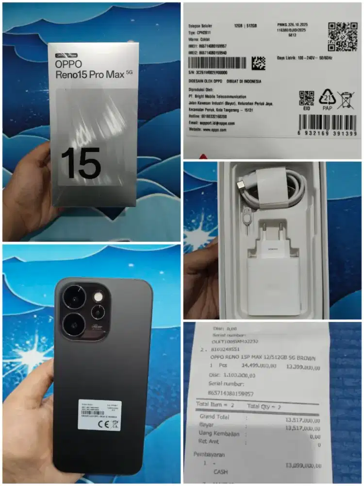 New Oppo Reno 15 Pro Max (Baru buka segel)