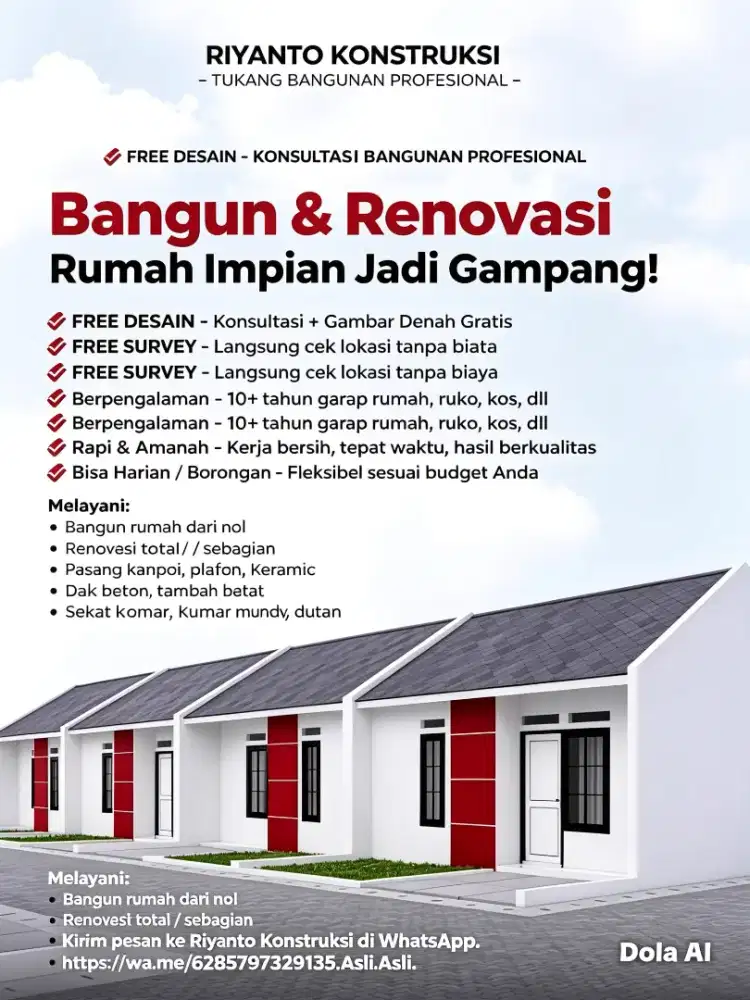 PROMO Bangun Rumah FREE Desain & RAB