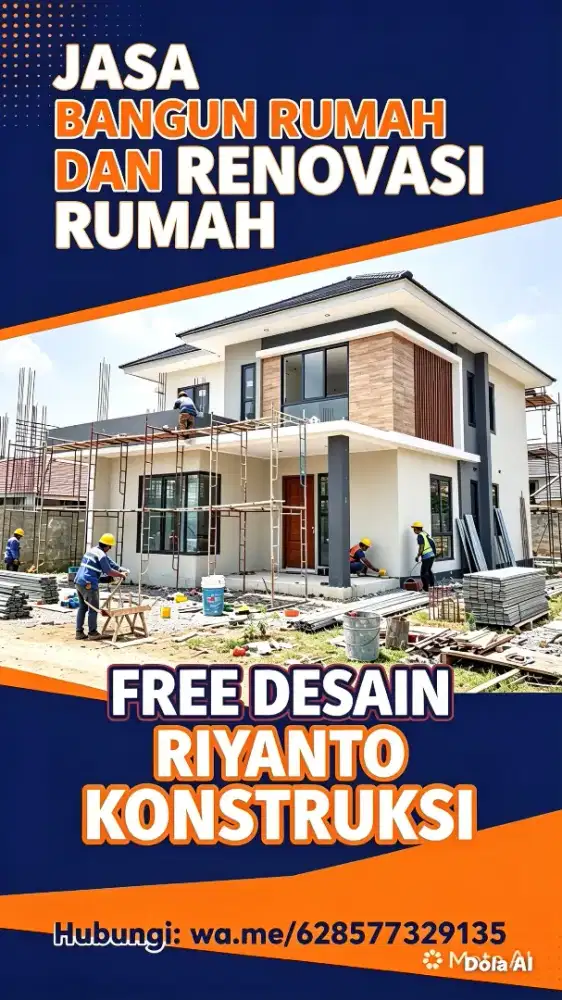 Jasa Bangun Rumah FREE Desain 3D - Hasil Rapi Bergaransi