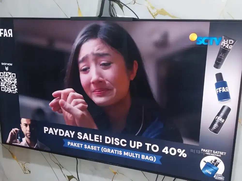DIJUAL RUGI TV SAMSUNG LCD TIPIS BESAR 55 INCH DI SURABAYA