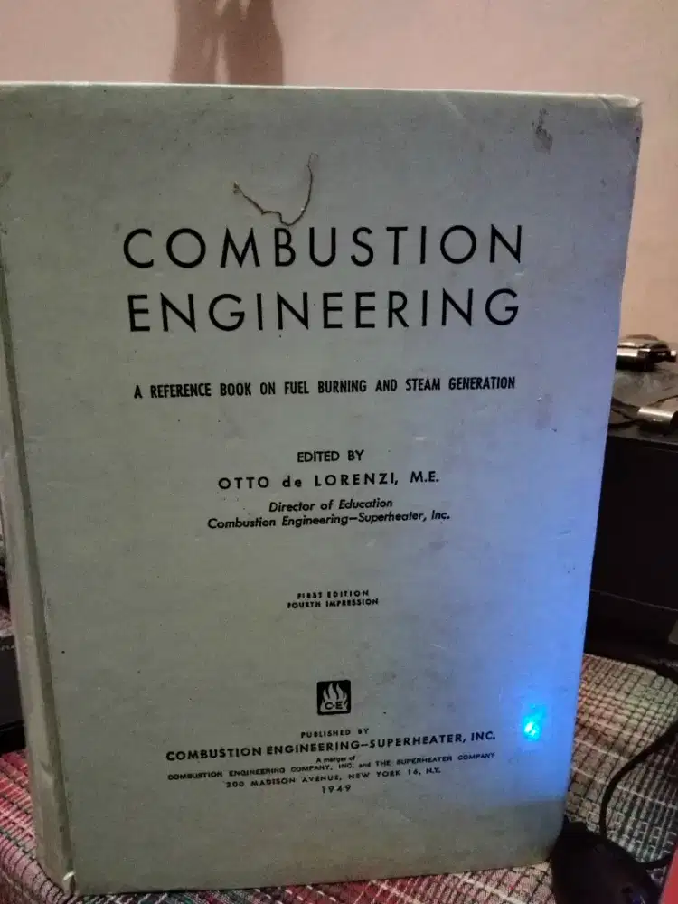 Buku Antik Mulus: Combustion Engineering (1949) First Edition