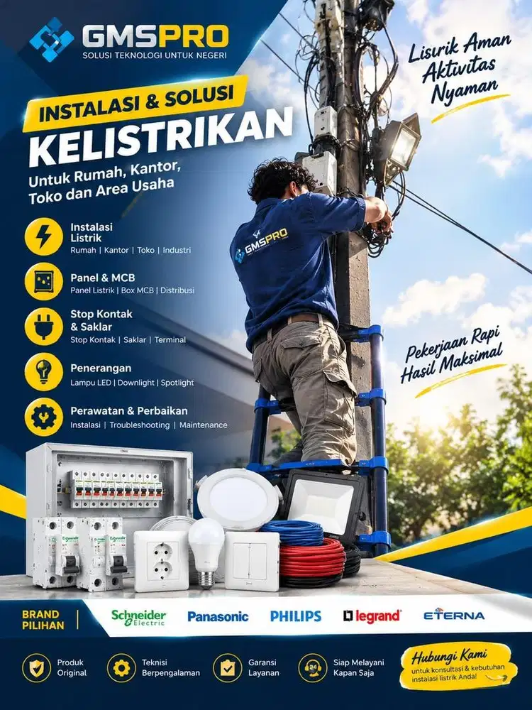 Tukang Listrik Profesional – Instalasi & Perbaikan Listrik Panggilan