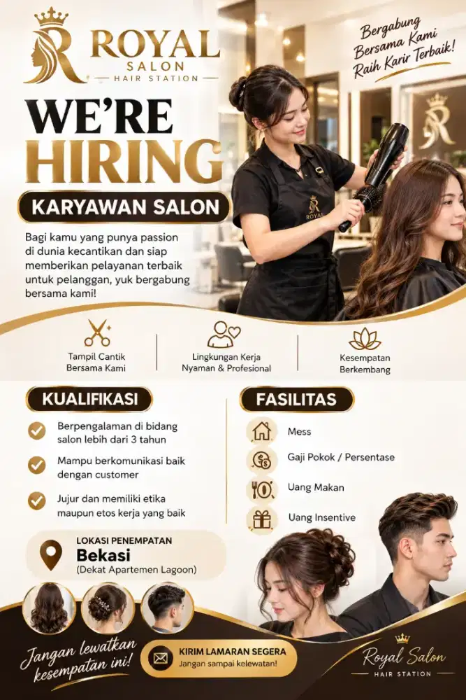 Loker salon untuk pria dan wanita