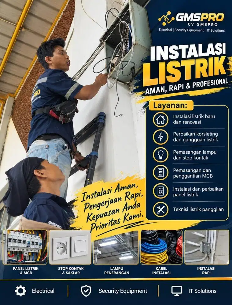 Tukang Listrik Profesional – Instalasi & Perbaikan Listrik Panggilan