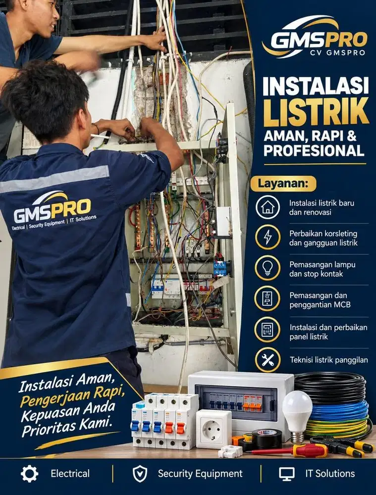 Tukang Listrik Profesional – Instalasi & Perbaikan Listrik Panggilan