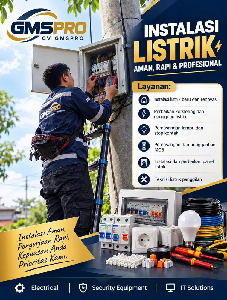 Tukang Listrik Profesional – Instalasi & Perbaikan Listrik Panggilan
