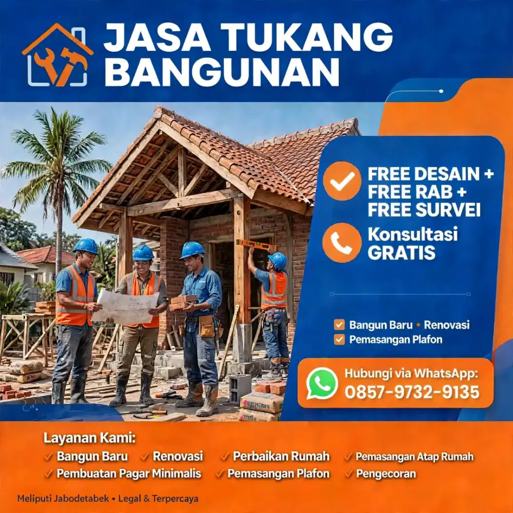 Bangun Rumah Tanpa Pusing - Free Desain, RAB Jelas