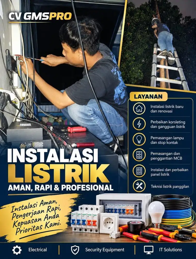 Tukang Listrik Profesional – Instalasi & Perbaikan Listrik Panggilan