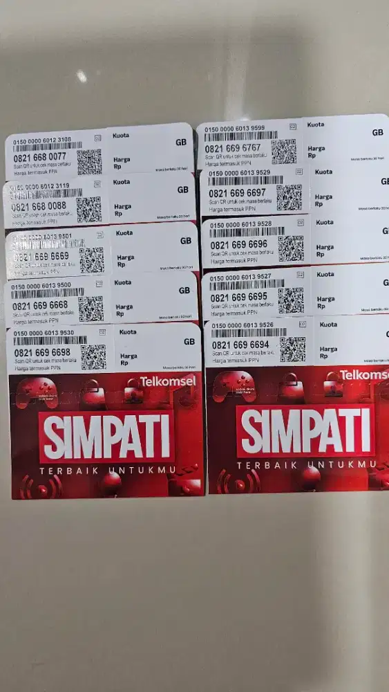KARTU TELKOMSEL -SIMPATI -  NOMOR CANTIK