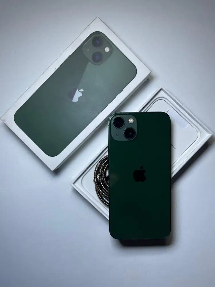 iPhone 13 Basic 128GB Green iBox Fullset original Bonus free 3 casing