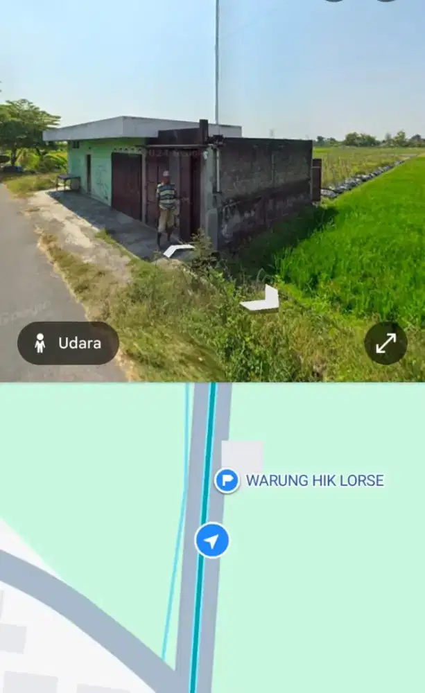 Jual Tanah sawah bonus rumah.