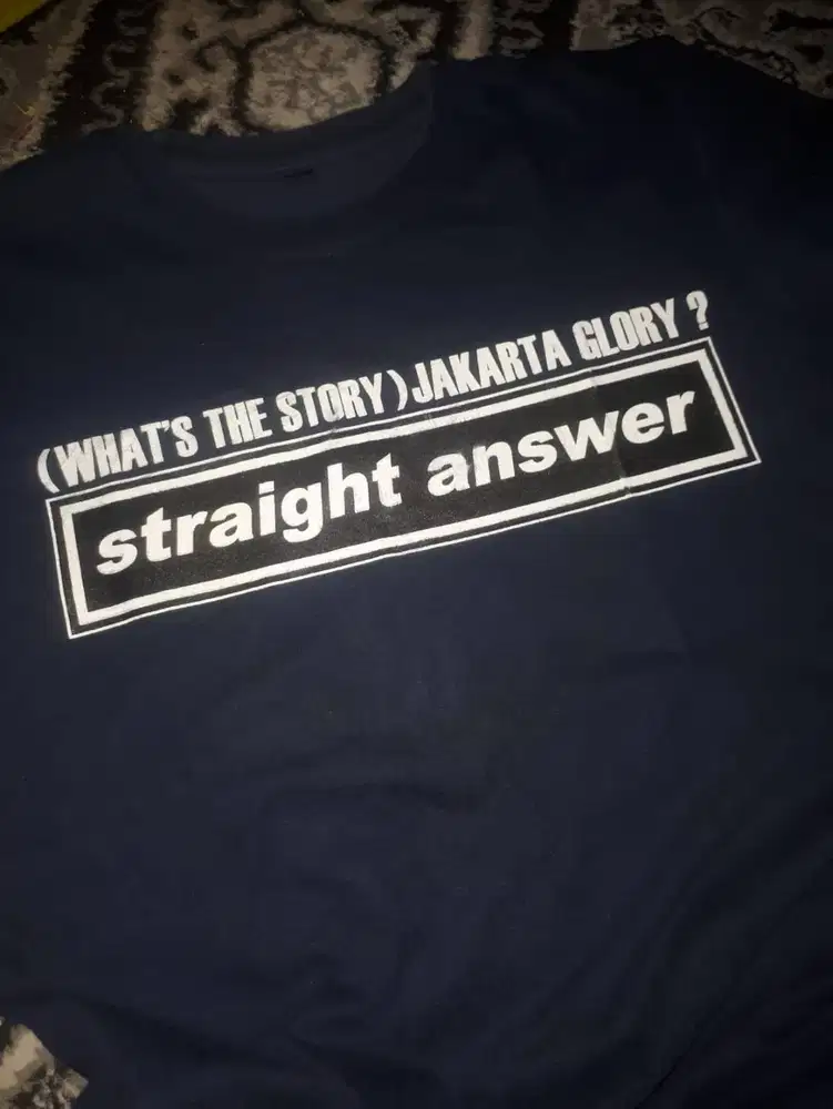 T-shirt Straight Answer Whats The Story Morning Glory - Blue