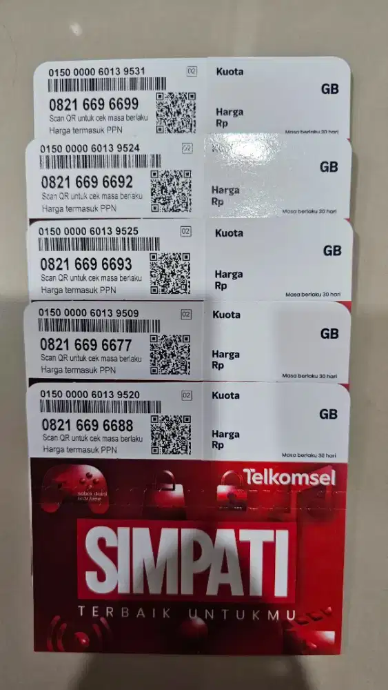 NOMOR CANTIK - KARTU TELKOMSEL - SIMPATI