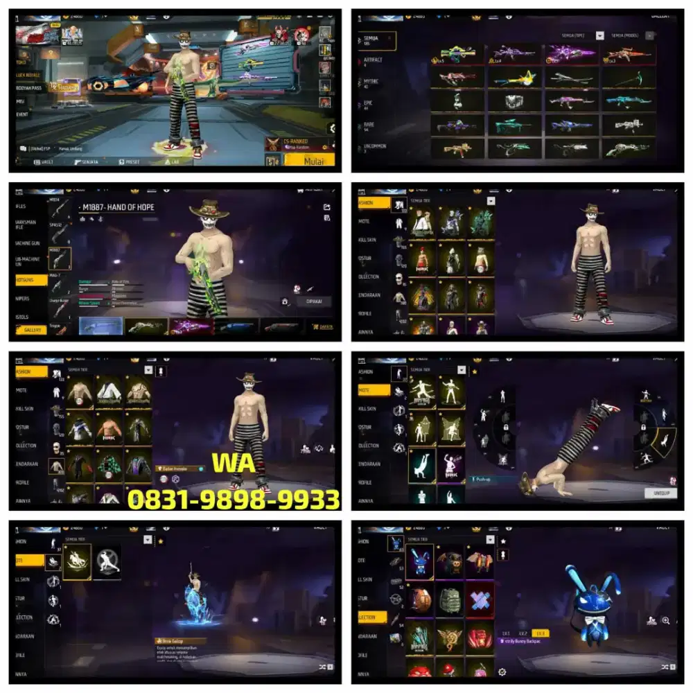 JuaL Akun FF spek sultan gg idaman Aman dan Tepercaya real 100% Asli