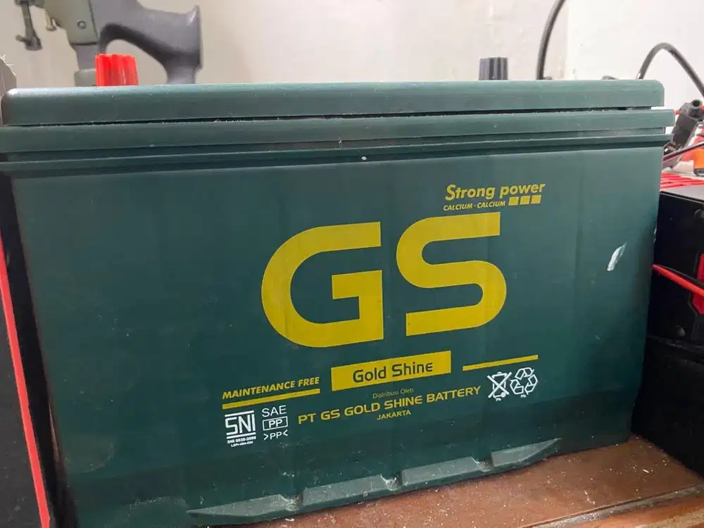 Aki 100aH GS baru pakai