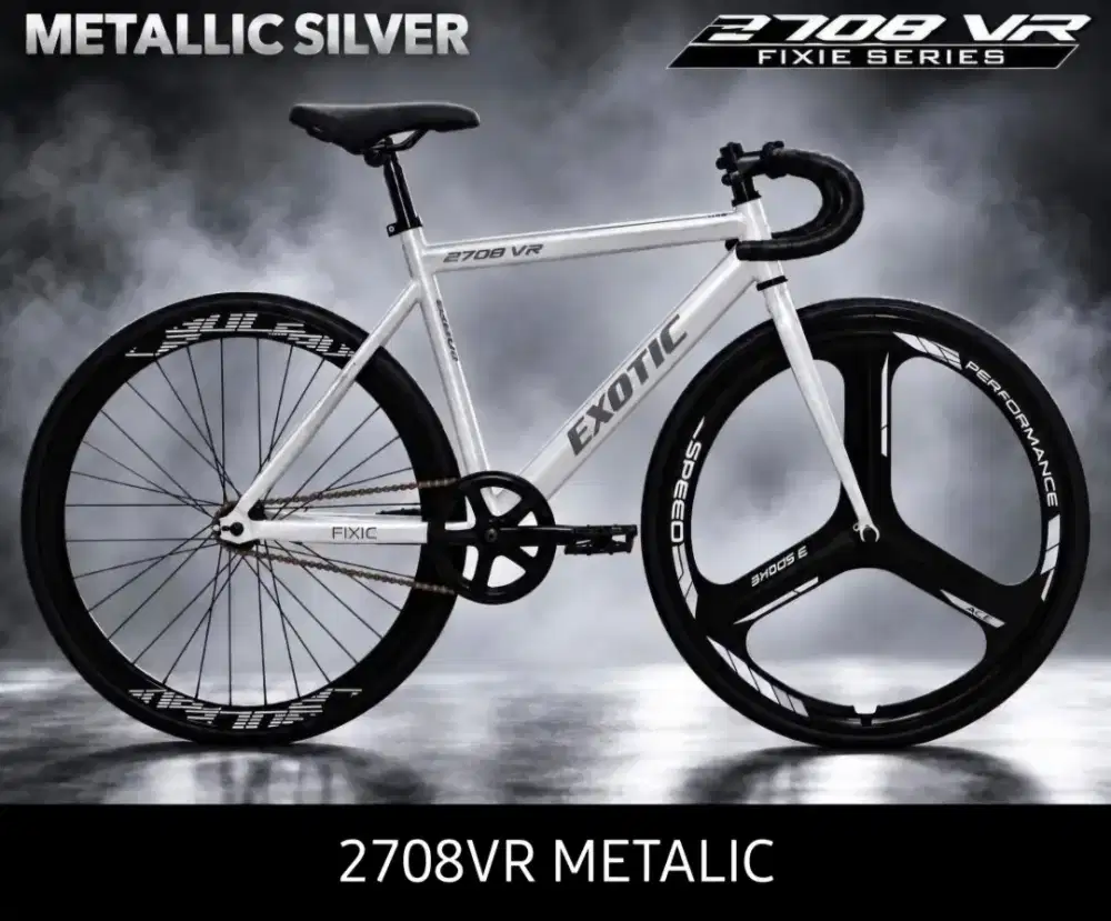 Sepeda Fixie exotic 2708vr metalic