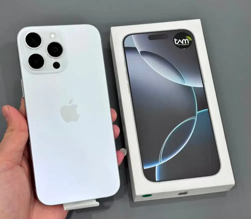 iPhone 16 Pro Max 256GB White Titanium iBox Garansi on sd Juni 2027