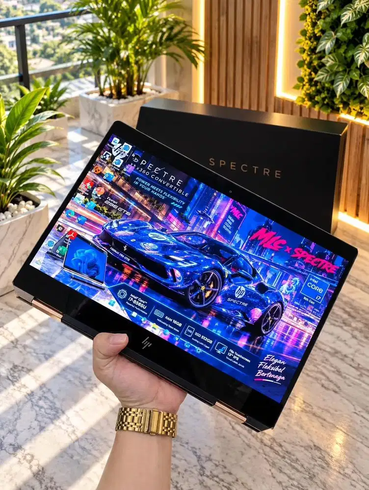 HP Spectre X360 Core i7 Ram 16/512gb Ssd Touchscreen Siap Pakai COD