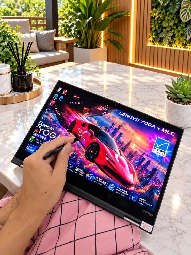 Lenovo X390 Core i7 Ram 16/256gb Ssd Flip Touchscreen Siap Pakai COD