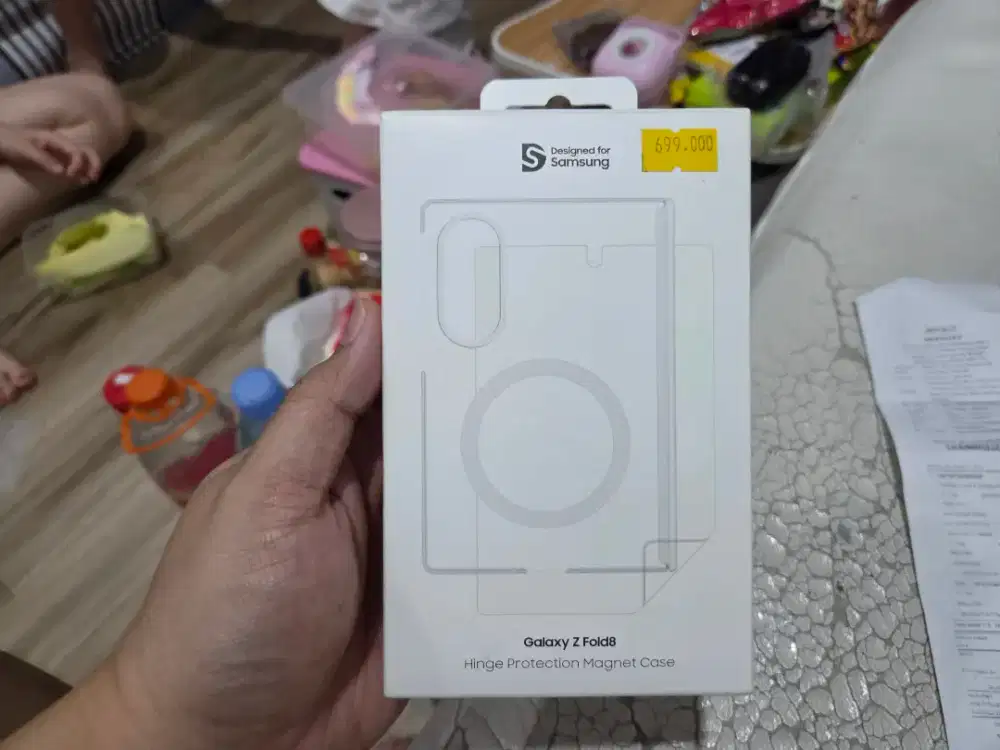 Case fold 8 samsung clear hinge protection like new(hydro sisa 1)NETT,