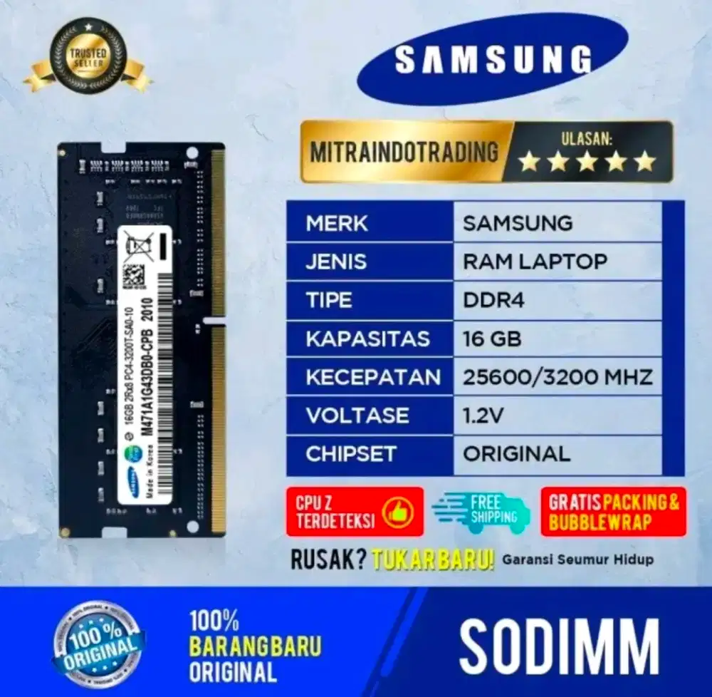 RAM Samsung DDR 4 SODIM 16GB