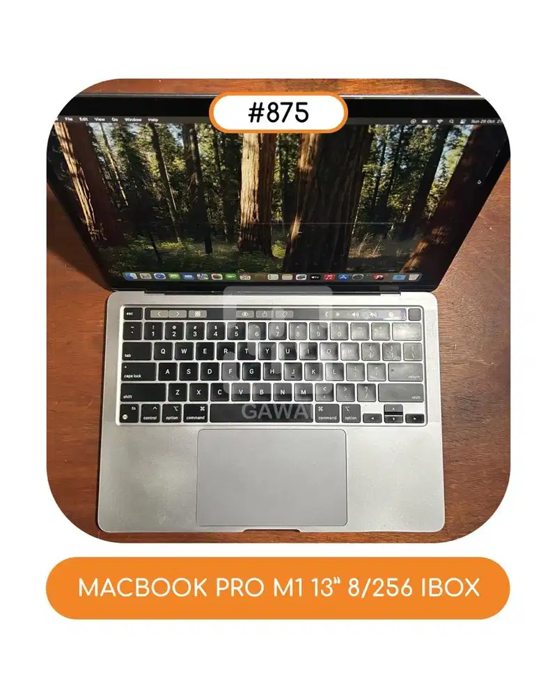 #875 Macbook Pro M1 Space Gray 8/256 Ibox BH 85%