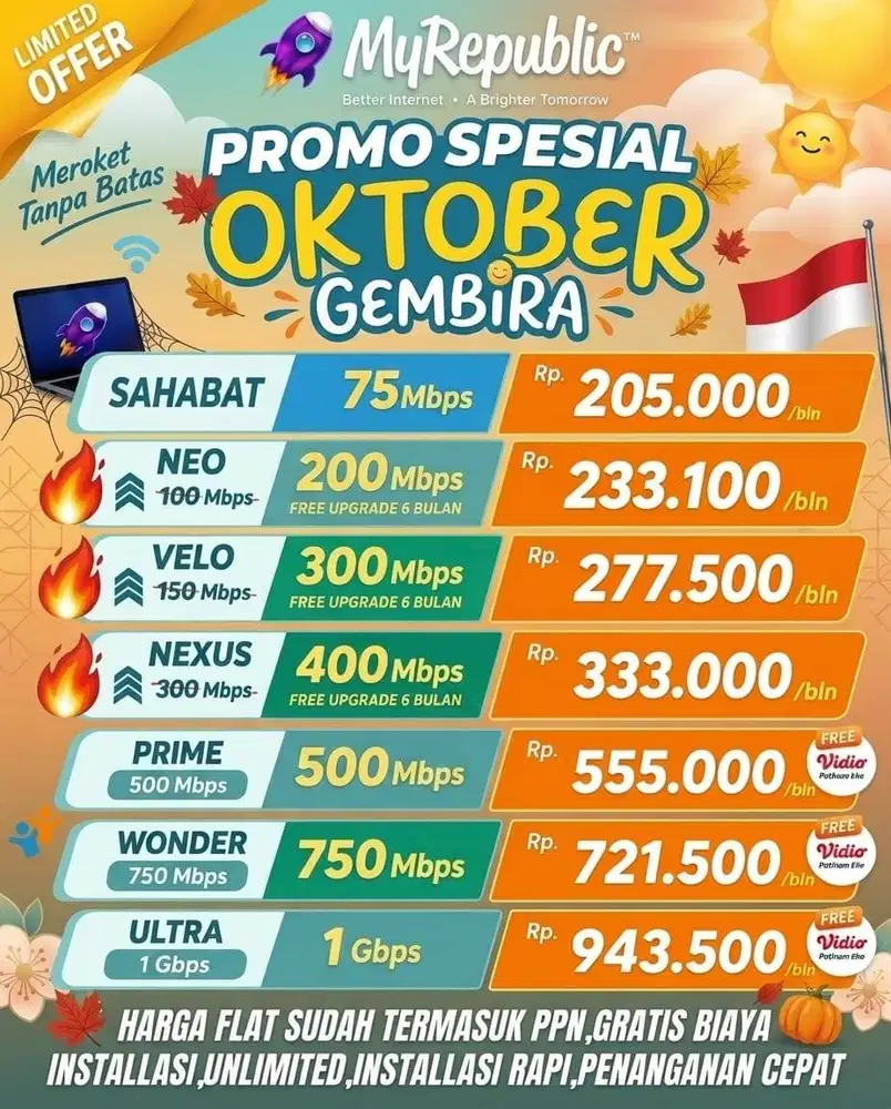 Promo Pemasangan Internet MyRepublic Semarang